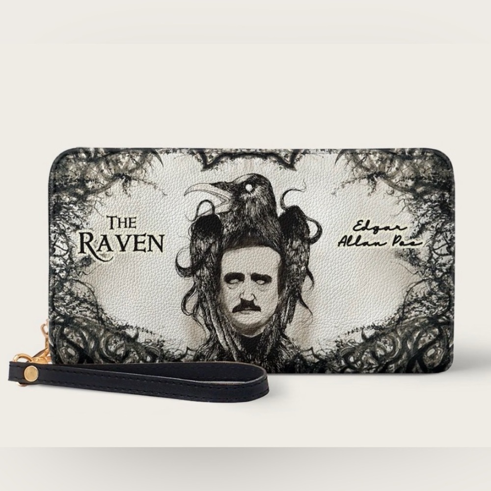 NWOT The Raven Wristlet Wallet - Edgar Allan Poe